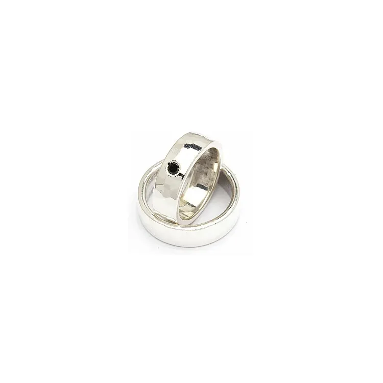 Vihkisormukset rs of scandinavia hopea 0,10 ct