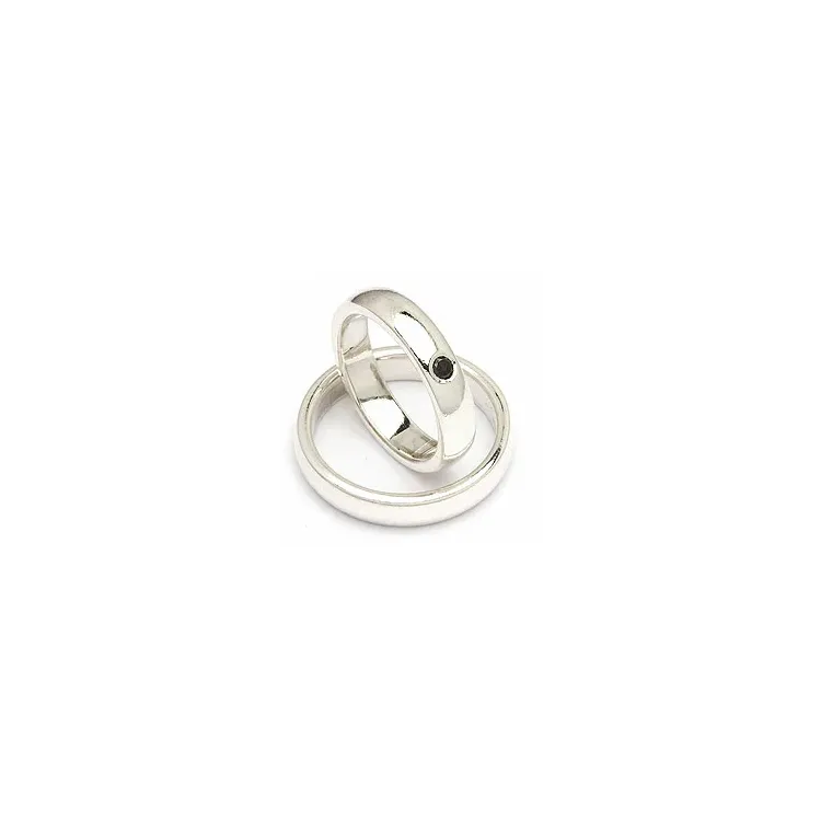 Vihkisormukset rs of scandinavia hopea 0,05 ct