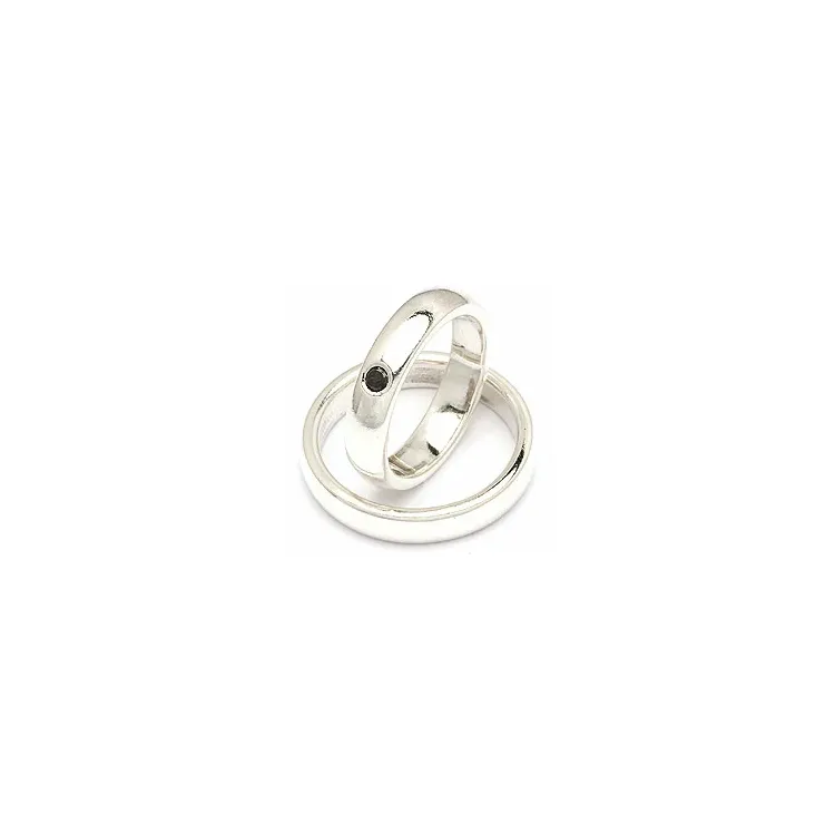 Vihkisormukset rs of scandinavia hopea 0,05 ct