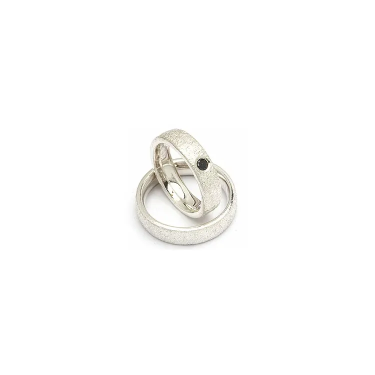 Vihkisormukset rs of scandinavia hopea 0,10 ct