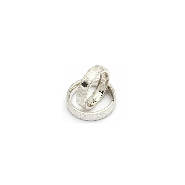 Vihkisormukset rs of scandinavia hopea 0,10 ct