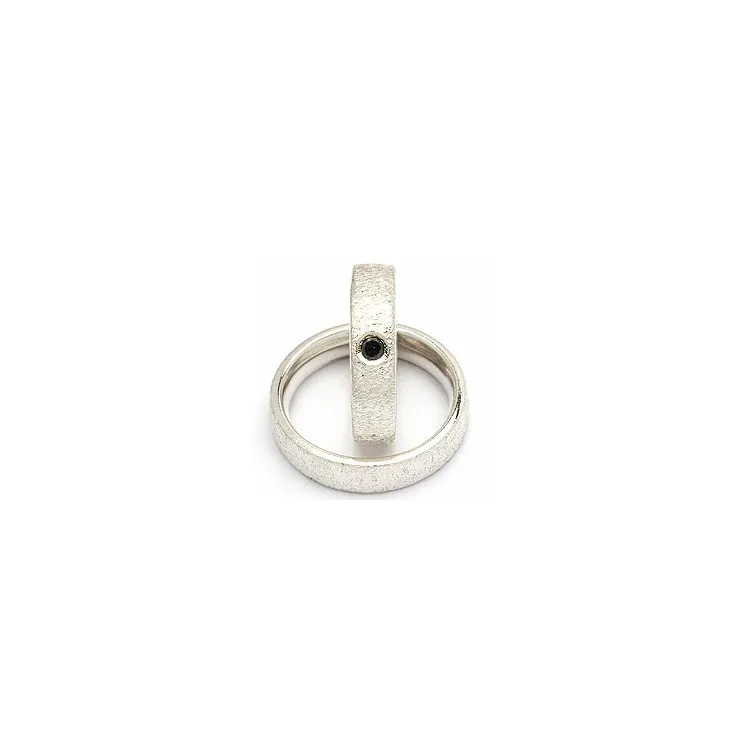 Vihkisormukset rs of scandinavia hopea 0,10 ct