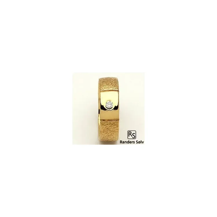 1 vihkisormus RS of Scandinavia 14 karaatin kultaa 0,03 ct