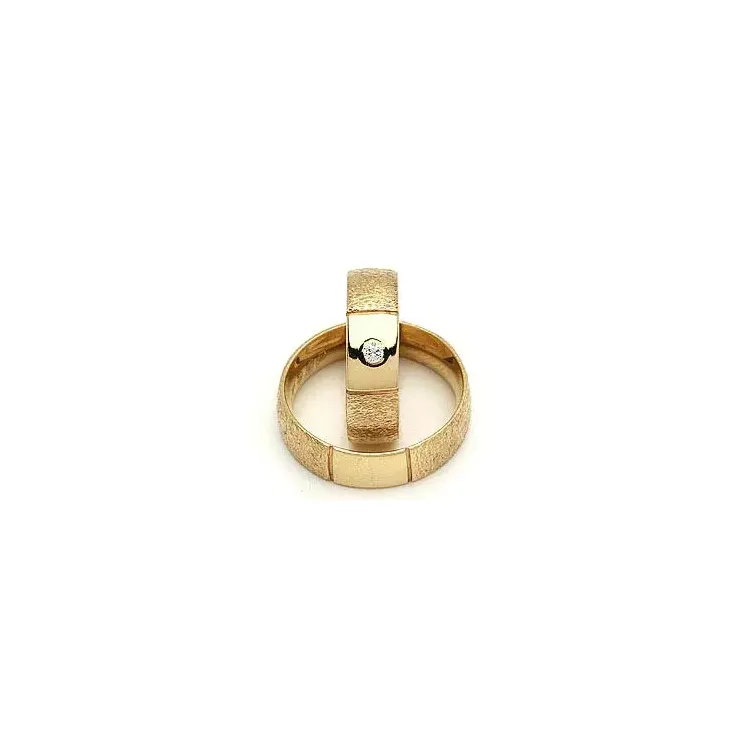 Vihkisormukset rs of scandinavia 8 karaatin kultaa 0,03 ct