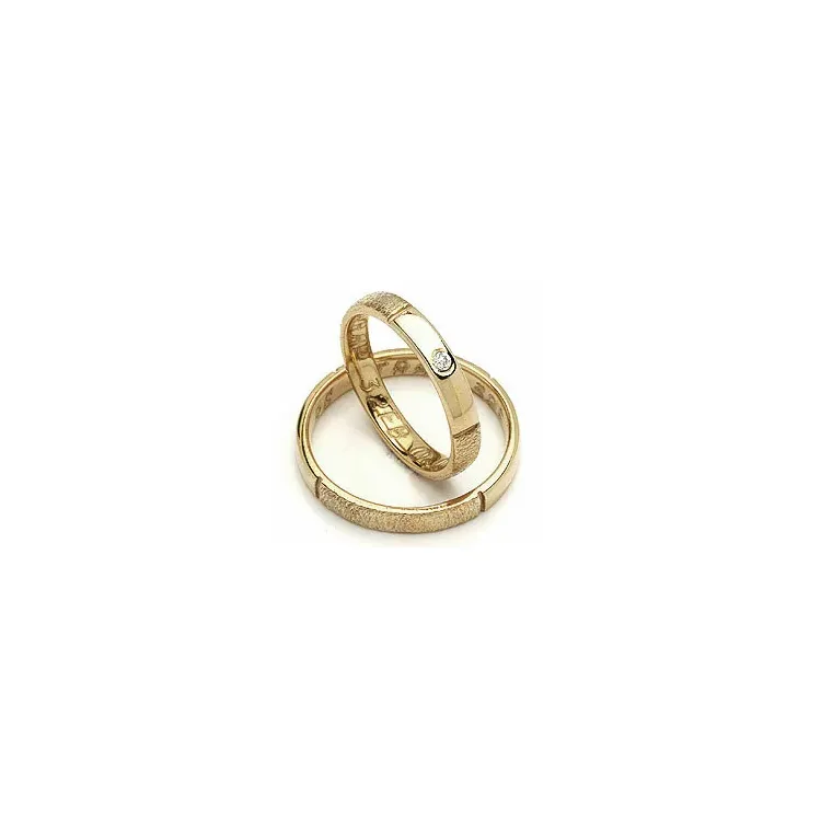 Vihkisormukset rs of scandinavia 14 karaatin kultaa 0,02 ct