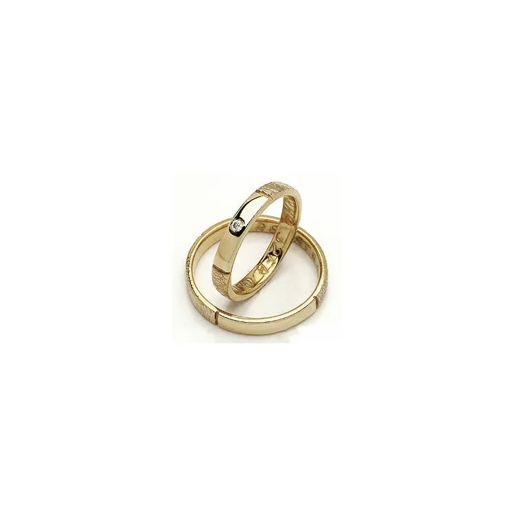 Vihkisormukset rs of scandinavia 14 karaatin kultaa 0,02 ct