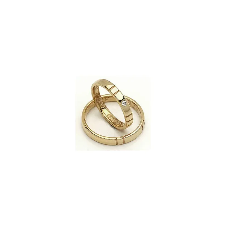 Vihkisormukset rs of scandinavia 14 karaatin kultaa 0,02 ct