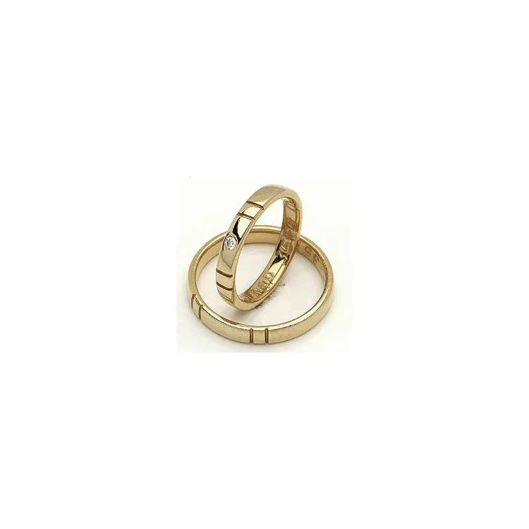Vihkisormukset rs of scandinavia 14 karaatin kultaa 0,02 ct