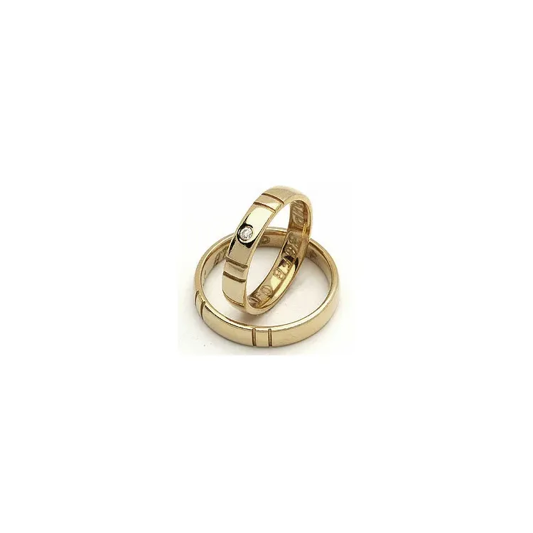 Vihkisormukset rs of scandinavia 14 karaatin kultaa 0,02 ct
