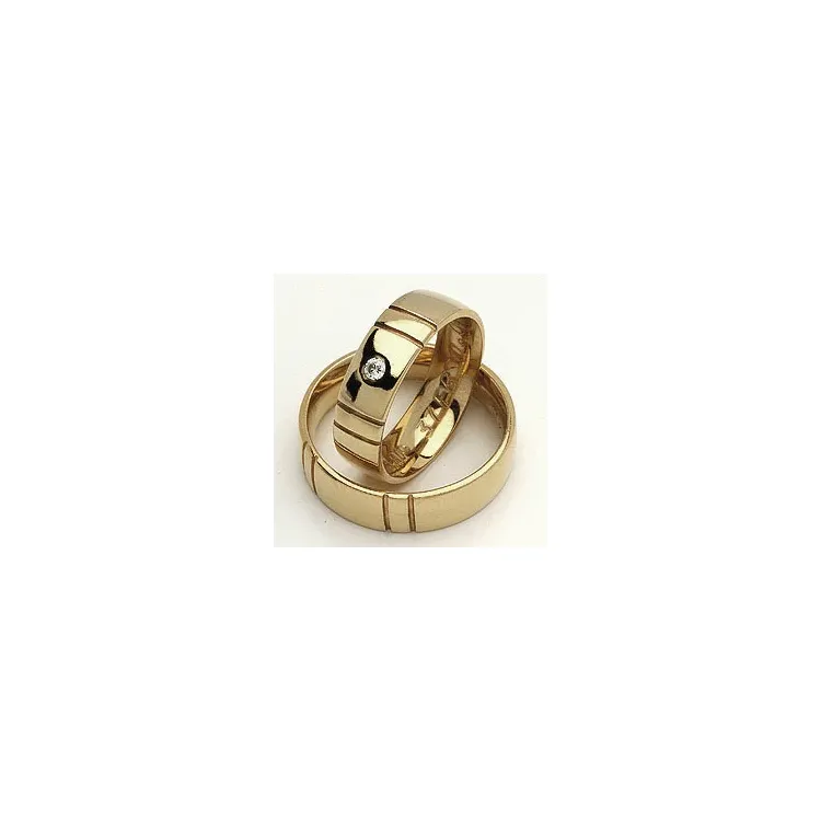 Vihkisormukset rs of scandinavia 14 karaatin kultaa 0,03 ct