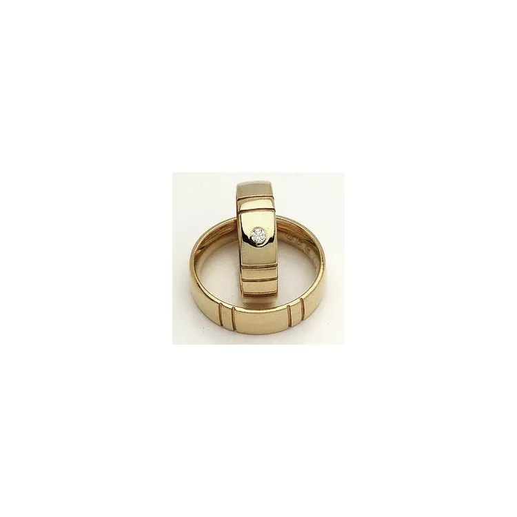 Vihkisormukset rs of scandinavia 14 karaatin kultaa 0,03 ct