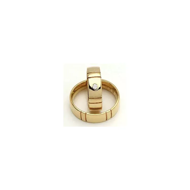 Vihkisormukset rs of scandinavia 8 karaatin kultaa 0,02 ct