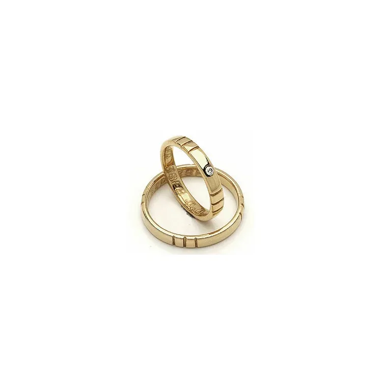 Vihkisormukset rs of scandinavia 14 karaatin kultaa 0,02 ct