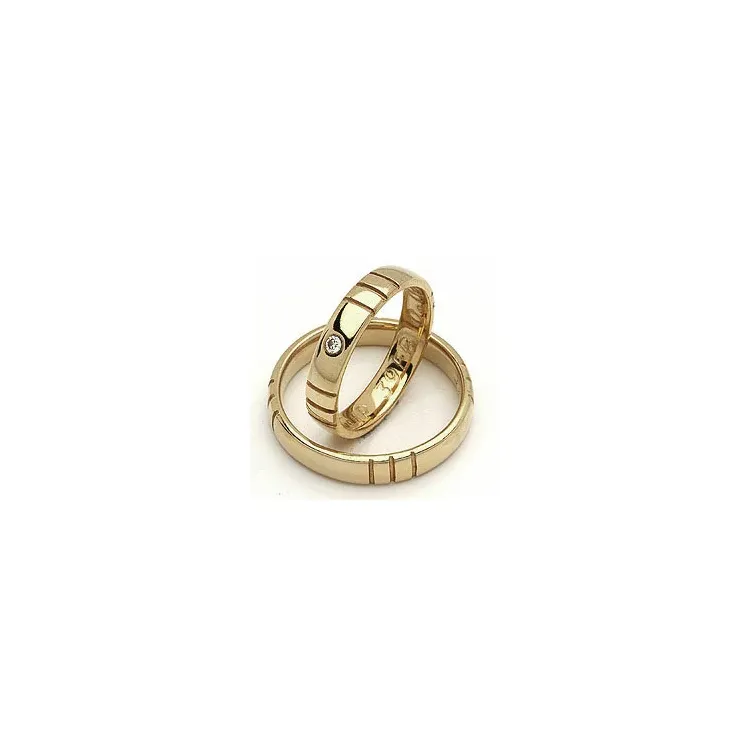 Vihkisormukset rs of scandinavia 14 karaatin kultaa 0,02 ct