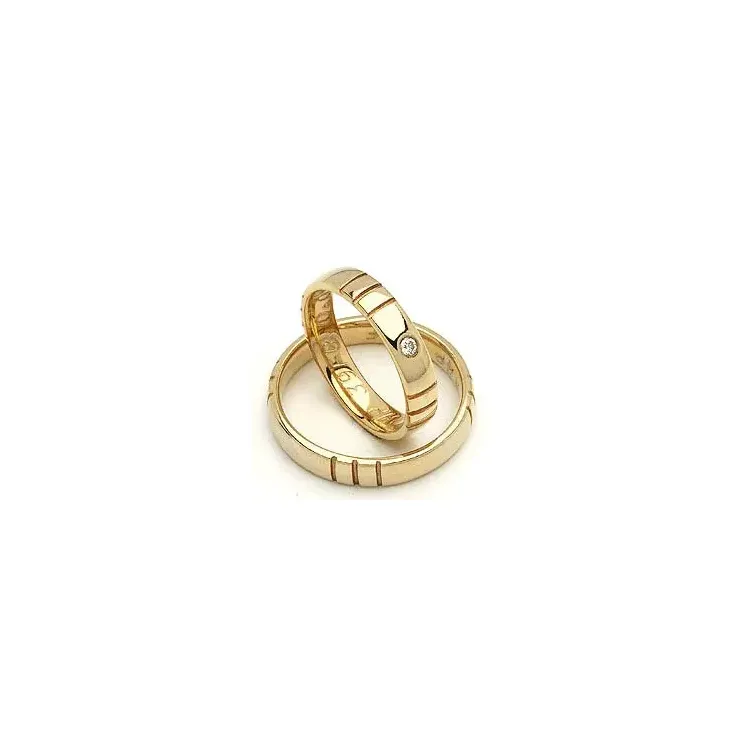 Vihkisormukset rs of scandinavia 8 karaatin kultaa 0,02 ct
