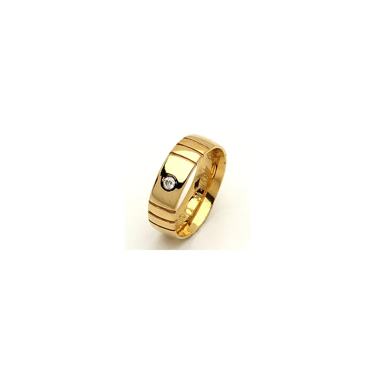 1 vihkisormus RS of Scandinavia 14 karaatin kultaa 0,03 ct
