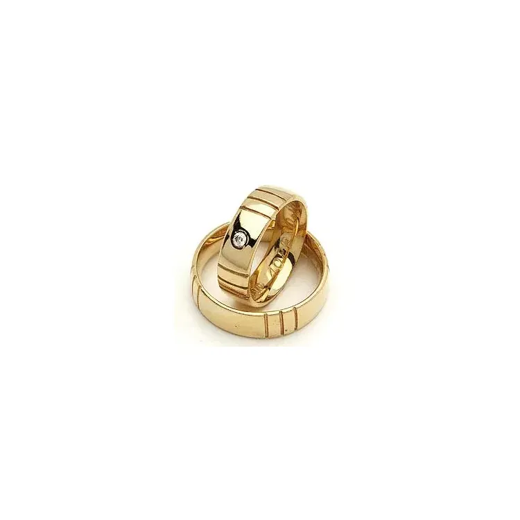 Vihkisormukset rs of scandinavia 8 karaatin kultaa 0,03 ct