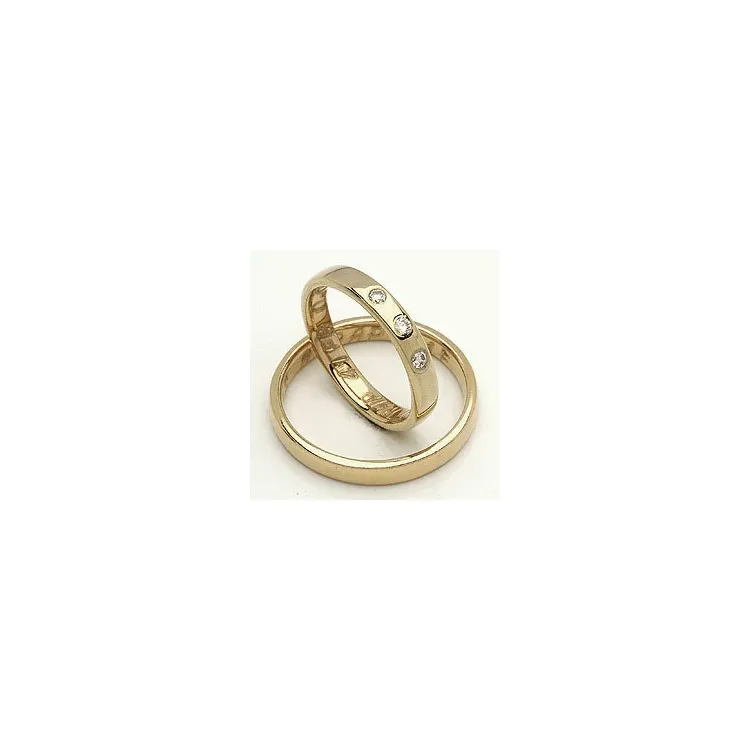 Vihkisormukset rs of scandinavia 14 karaatin kultaa 0,06 ct