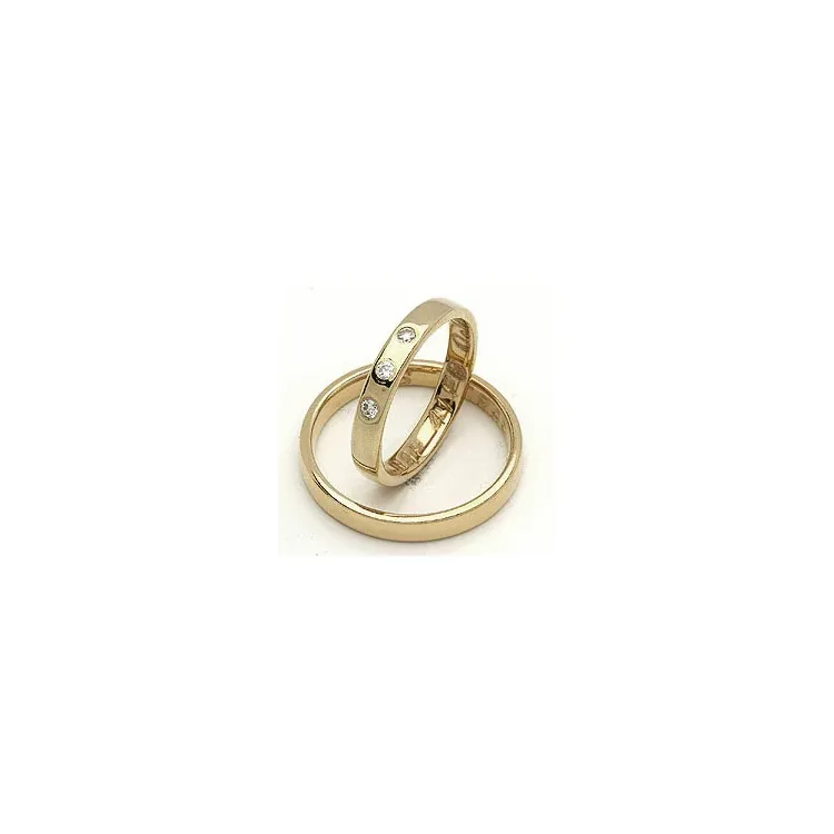 Vihkisormukset rs of scandinavia 14 karaatin kultaa 0,06 ct