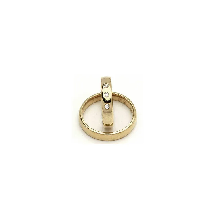 Vihkisormukset rs of scandinavia 14 karaatin kultaa 0,06 ct