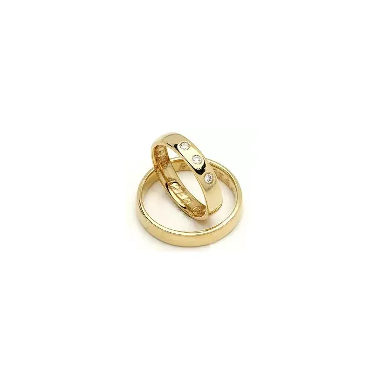 Vihkisormukset rs of scandinavia 8 karaatin kultaa 0,06 ct