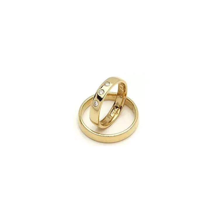 Vihkisormukset rs of scandinavia 8 karaatin kultaa 0,06 ct