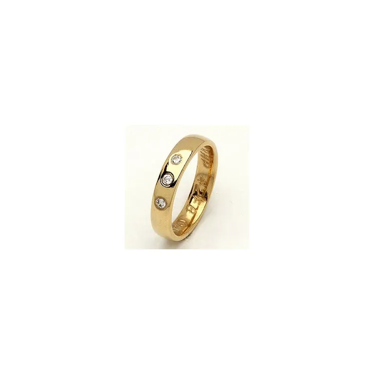 1 vihkisormus RS of Scandinavia 8 karaatin kultaa 0,06 ct