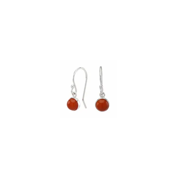 NORDAHL ANDERSEN Sweets onyx korvarenkaat  hopea punainen onyx