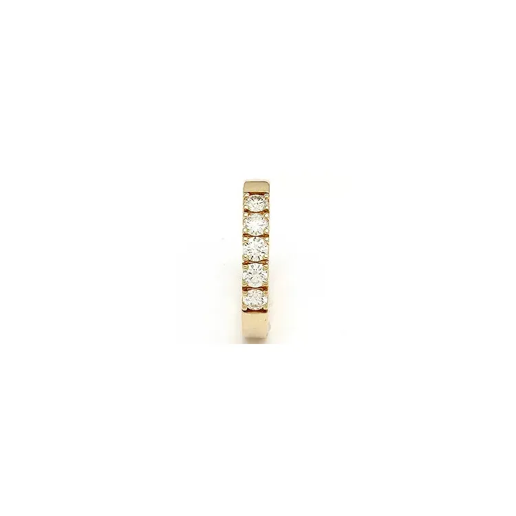 Alianssisormus 14 karaatin kultaa 5 x 0,15 ct
