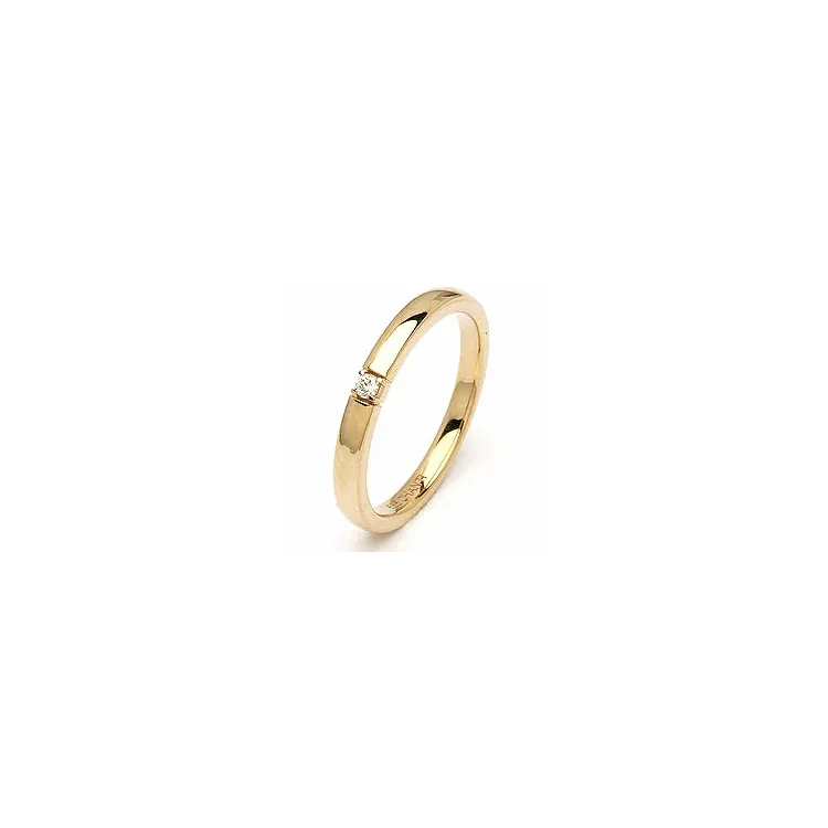 kultaa alianssisormus 14 karaatin kultaa 0,03 ct