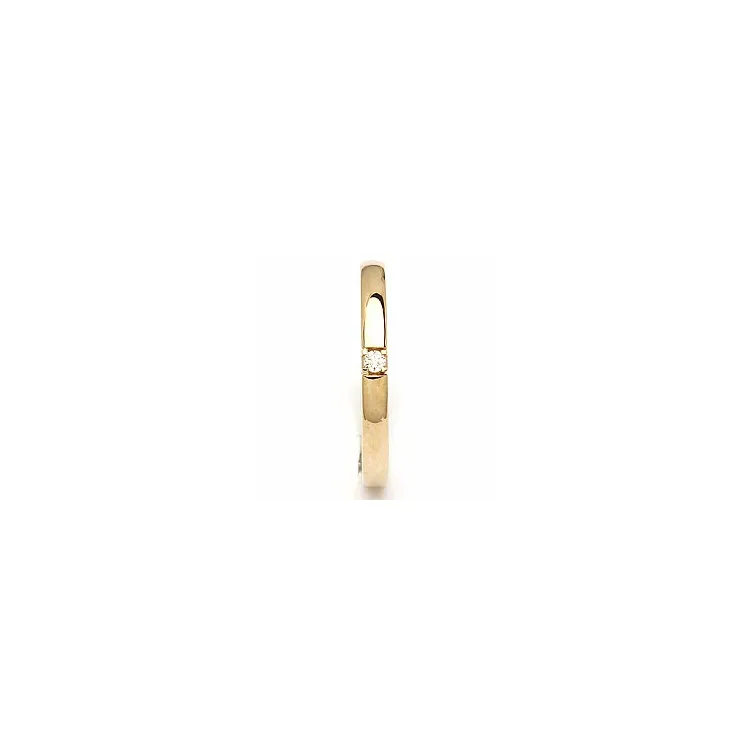 kultaa alianssisormus 14 karaatin kultaa 0,03 ct