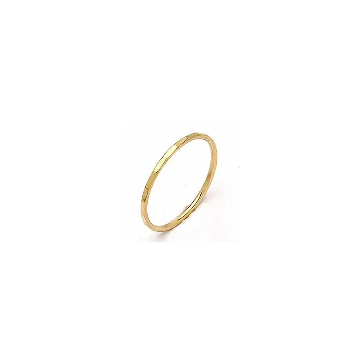 Elegantti Simple Rings sormus  kullattua hopeaa