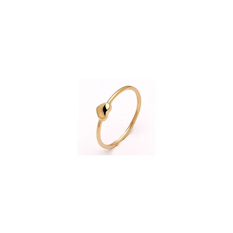 Kapea Simple Rings sydän sormus  kullattua hopeaa