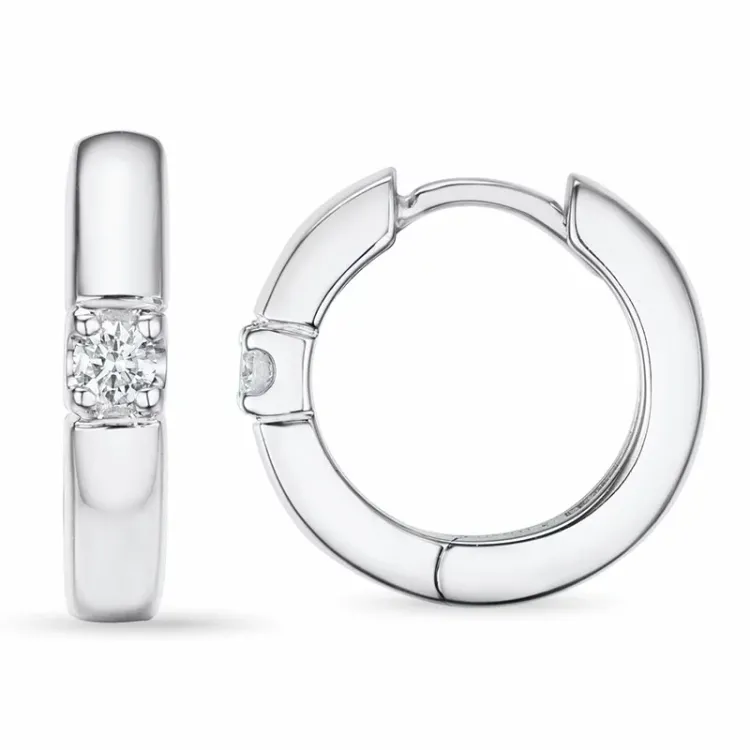 14 mm timantti rengas 14 karaatin valkokultaa kanssa timantti