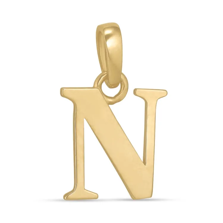 n-kirjain riipus  9 karaatin kultaa - My Letter