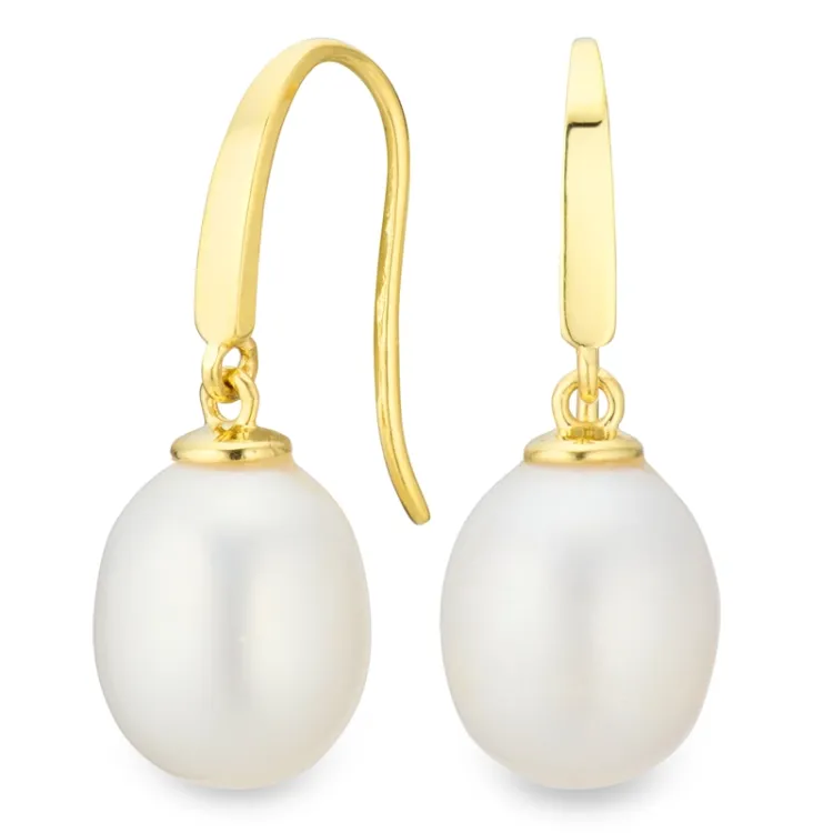 8-8,5 mm helmi korvarenkaat 9 karaatin kultaa - Gold Collection