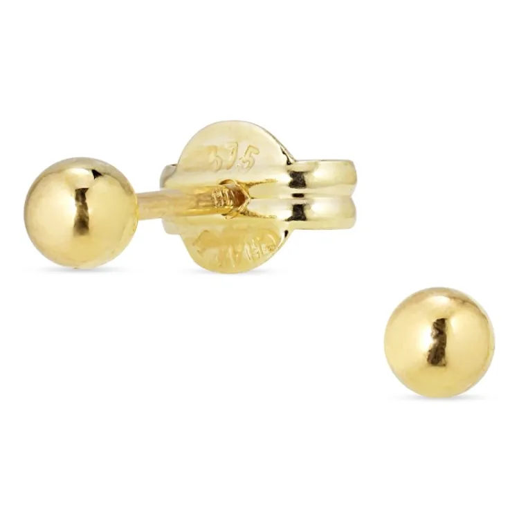 3 mm kuula kultakorvakorut 9 karaatin kultaa - Gold Collection