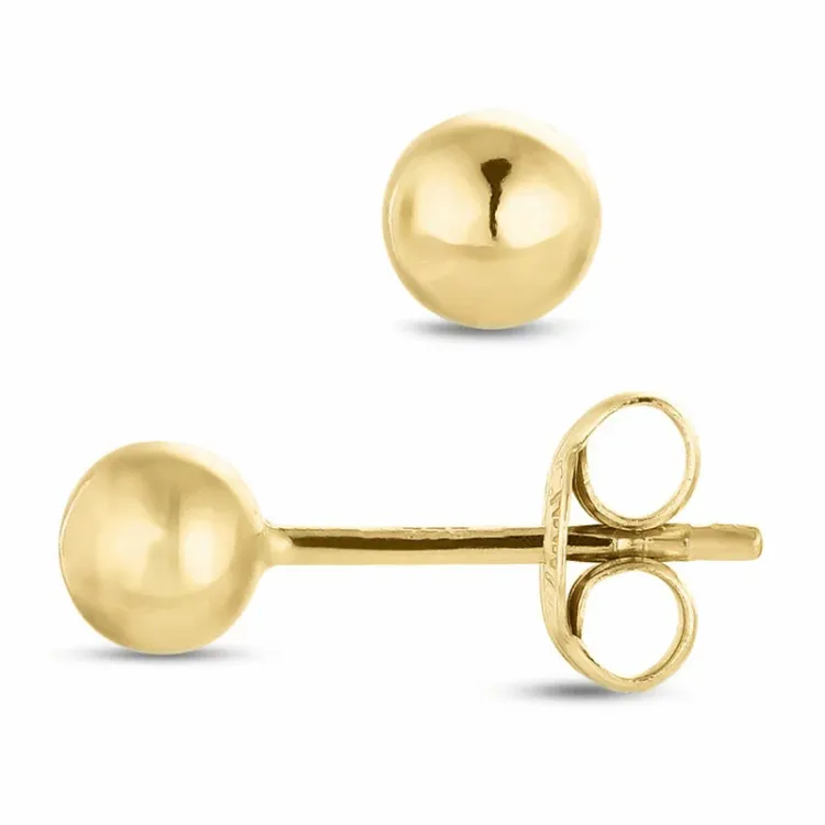 4 mm kuula korvarenkaat 9 karaatin kultaa - Gold Collection
