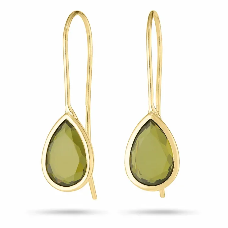 pisara korvarenkaat 9 karaatin kultaa kanssa zirkoni - Gold Collection