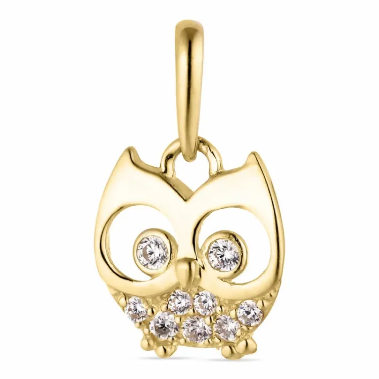 pöllö riipus  9 karaatin kultaa - Gold Collection