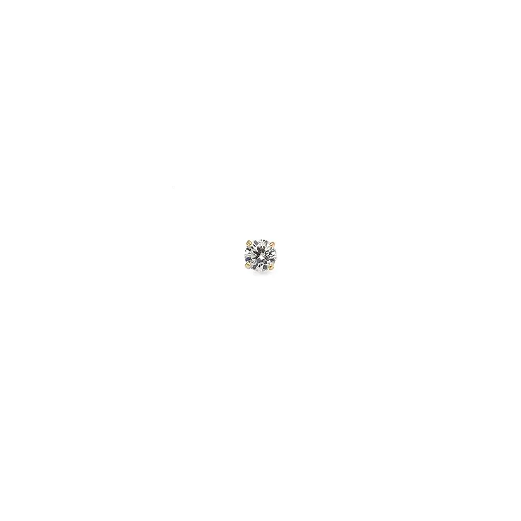 1/2 paria 3 mm korvarenkaat 9 karaatin kultaa kanssa zirkoni - Gold Collection