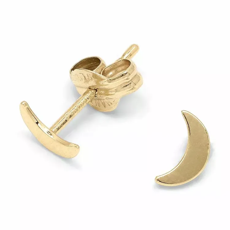 pieniä kuu nappikorvakorut 9 karaatin kultaa - Gold Collection