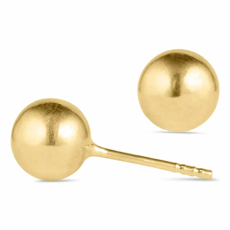 6 mm kuula korvarenkaat 9 karaatin kultaa - Gold Collection