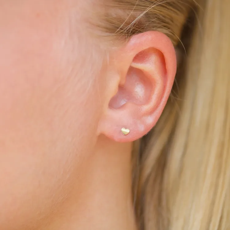 sydän helix läpitunkeva 9 karaatin kultaa - Gold Collection