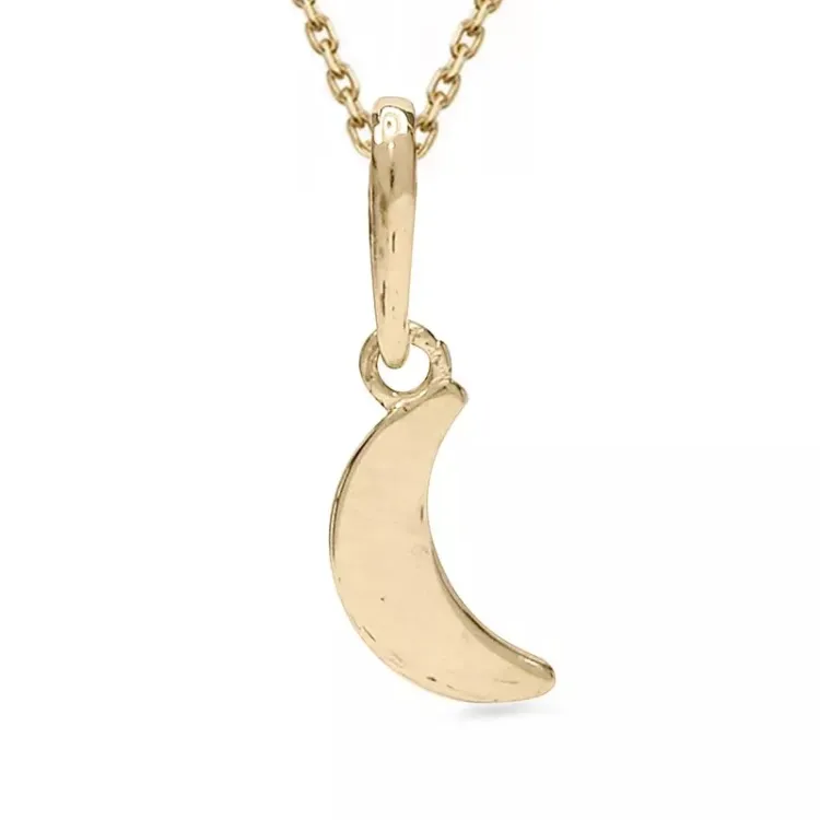 kuu kaulaketju kullattua hopeaa riipus 9 karaatin kultaa - Gold Collection