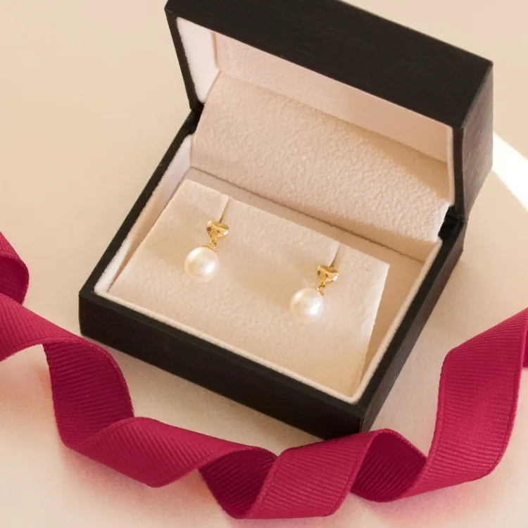 sydän korvarenkaat 14 karaatin kultaa - Gold Collection