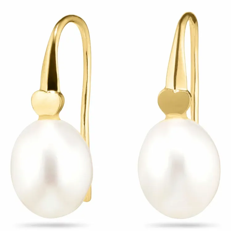 sydän korvarenkaat 14 karaatin kultaa kanssa  - Gold Collection