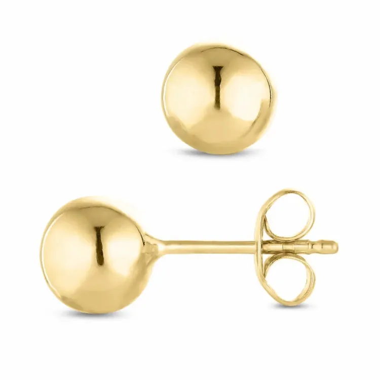 6 mm kuula korvarenkaat 14 karaatin kultaa - Gold Collection