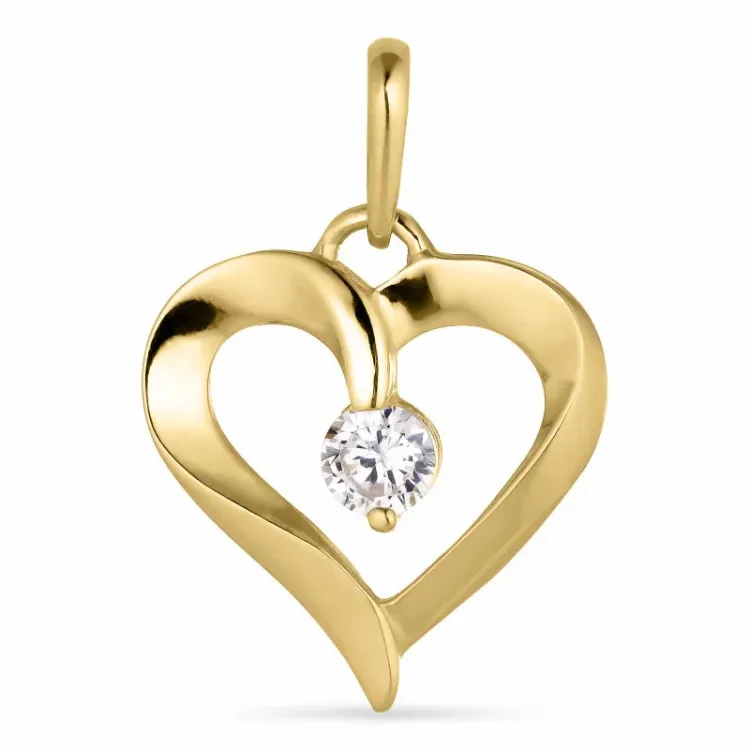 sydän riipus  14 karaatin kultaa - Gold Collection