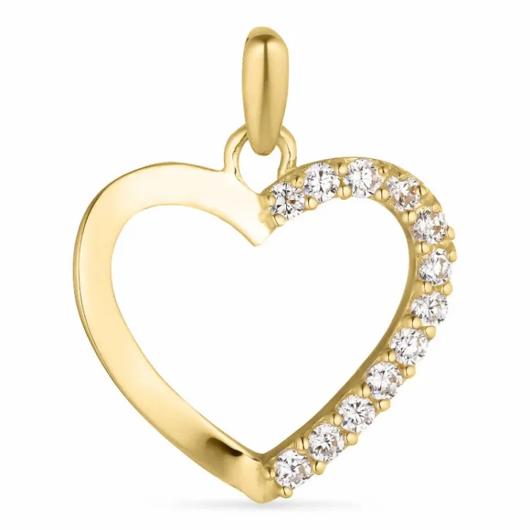 sydän riipus  14 karaatin kultaa - Gold Collection